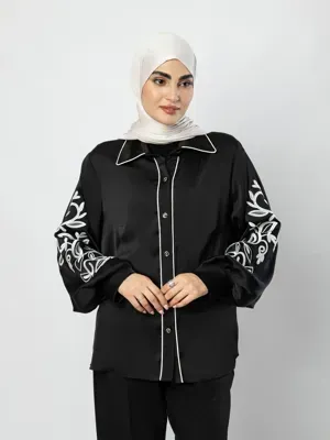 شومیز گلدوزی ریحان