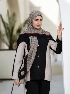 کت شلوار ژاکارد لوزی ( کد ۰۴۹ )