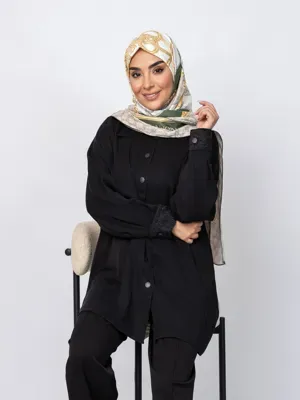 شومیز آستین گیپور بیسیک